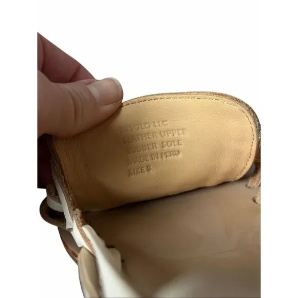 Anthropologie Nisolo Sandals Flats Huarache Woven Leather Boho Cream 8 - Picture 7 of 10